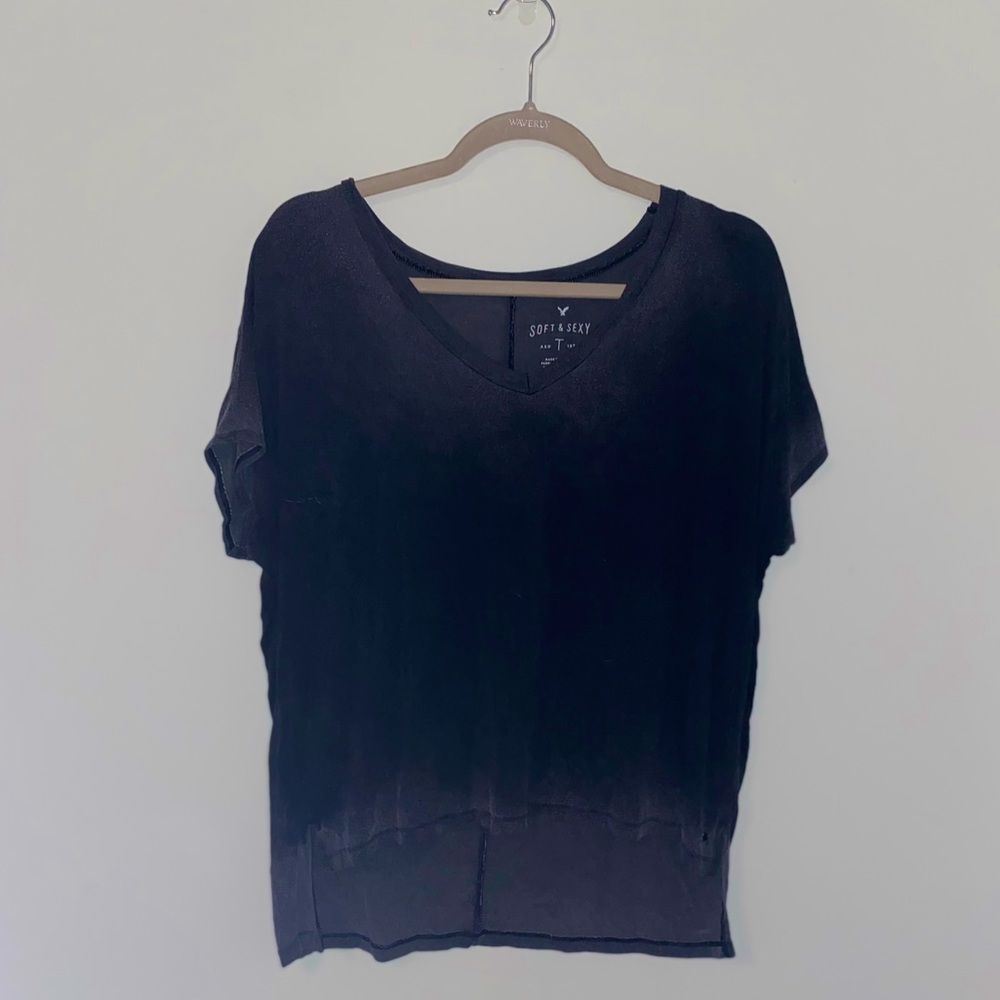 AMERICAN EAGLE - “Soft & Sexy” Dark Gray Tee